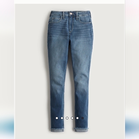Hollister High-Rise Dark Wash Skinny Jeans Size W26 L32 - Picture 6 of 13